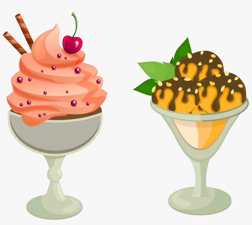 Ice Cream Cone Milkshake Sundae - Ice Cream, transparent png download