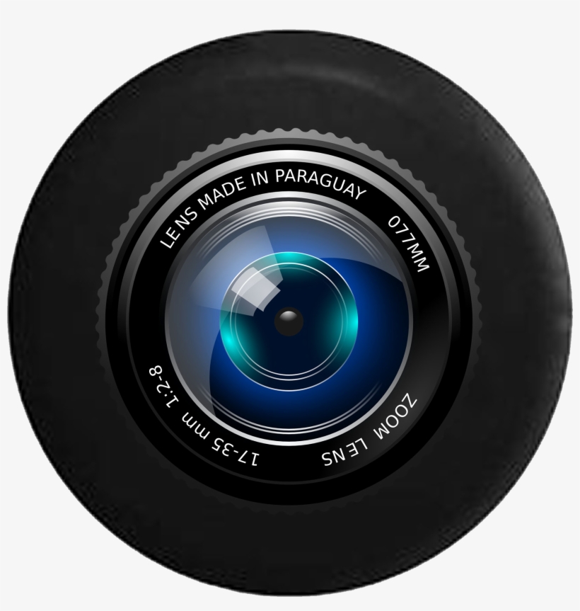 Photography Zoom Camera Lens Jeep Camper Spare Tire - Vector Camera Lens Png, transparent png download