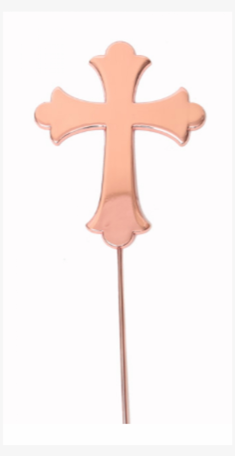 Cake Topper Cross Rose Gold - Cross, transparent png download