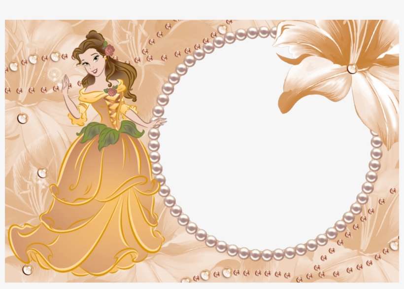 Borde De Fotos Princesas Disney - Frame Of Princes Transparent, transparent png download