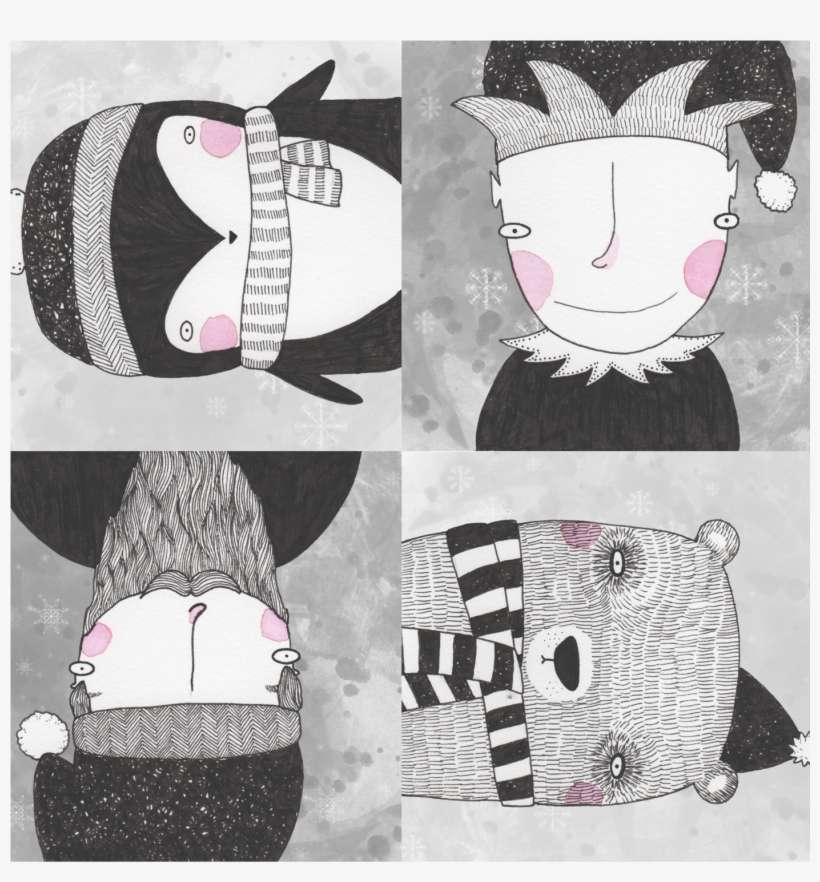 Santa Buddies - Illustration, transparent png download