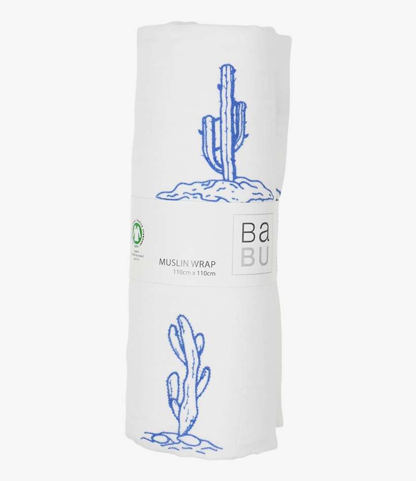 Muslin Wrap Cactus Blue - Tissue Paper, transparent png download