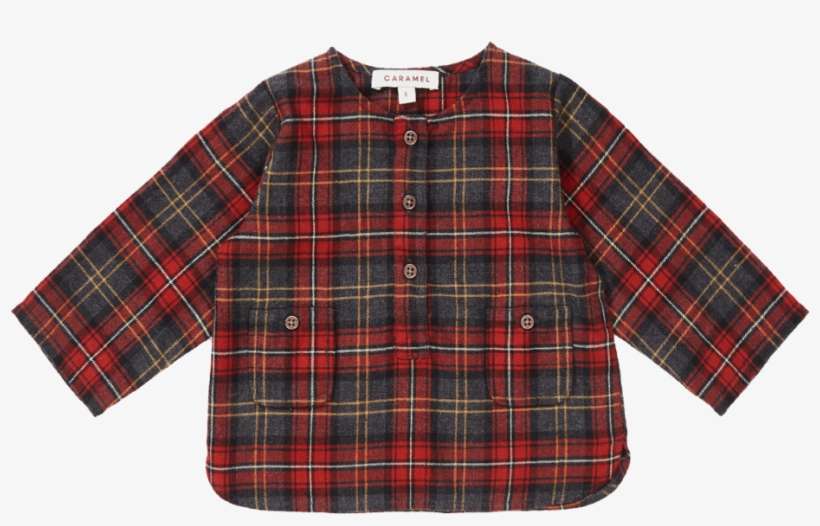 Caramel Baby And Child Deer Red Baby Shirt - Plaid, transparent png download