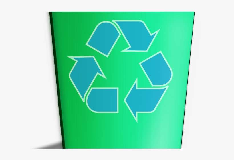 Green Clipart Recycle Bin - Transparent Green Bin, transparent png download