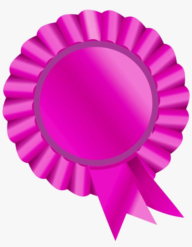 Survive Pink Ribbon Clip - Red Rosette, transparent png download