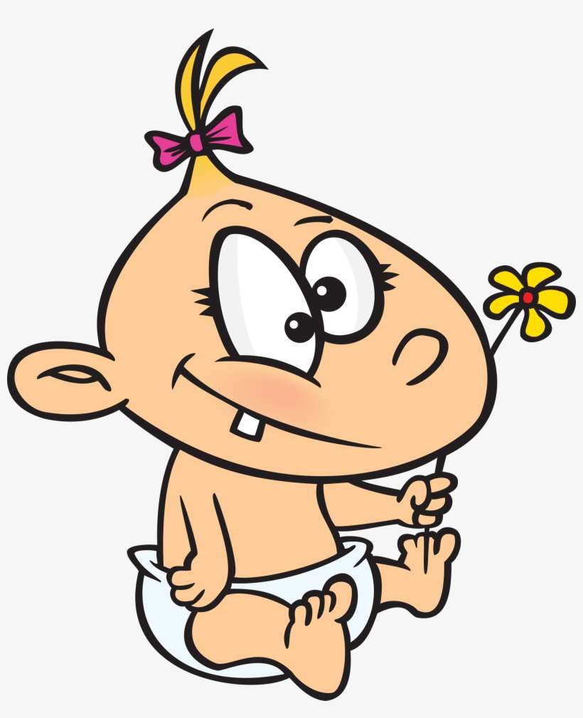 Baby - Cartoon Baby Girl, transparent png download