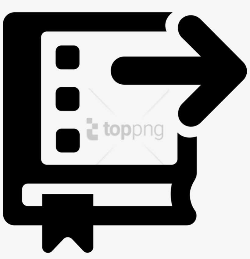 Free Png Download Arrow Pointing Right Png Images Background - Book Arrow Icon, transparent png download