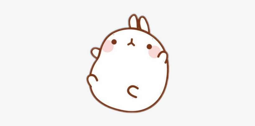 Molang Sticker - Cartoon, transparent png download