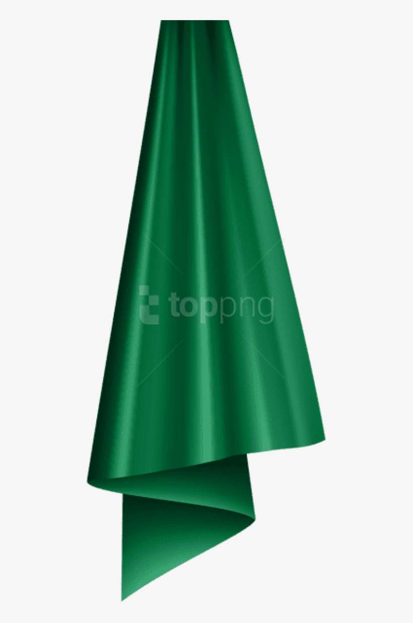Decorative Curtain Green Png - Satin, transparent png download