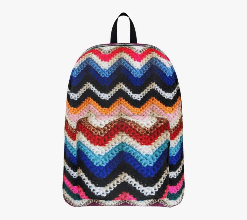 Jenna Lynn Crochet Pattern Allover Backpack - Handbag, transparent png download