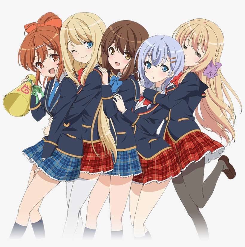 Anime Girl Friends, transparent png download