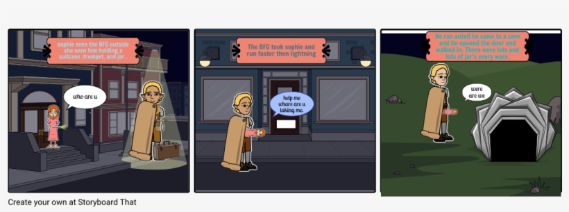 Cartoon Strip Of The Bfg - Cartoon, transparent png download