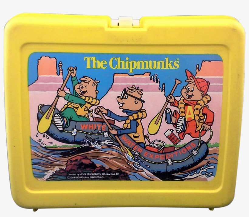 Alvin And The Chipmunks Yellow Plastic Lunchbox - Alvin And The Chipmunks Lunch Box, transparent png download