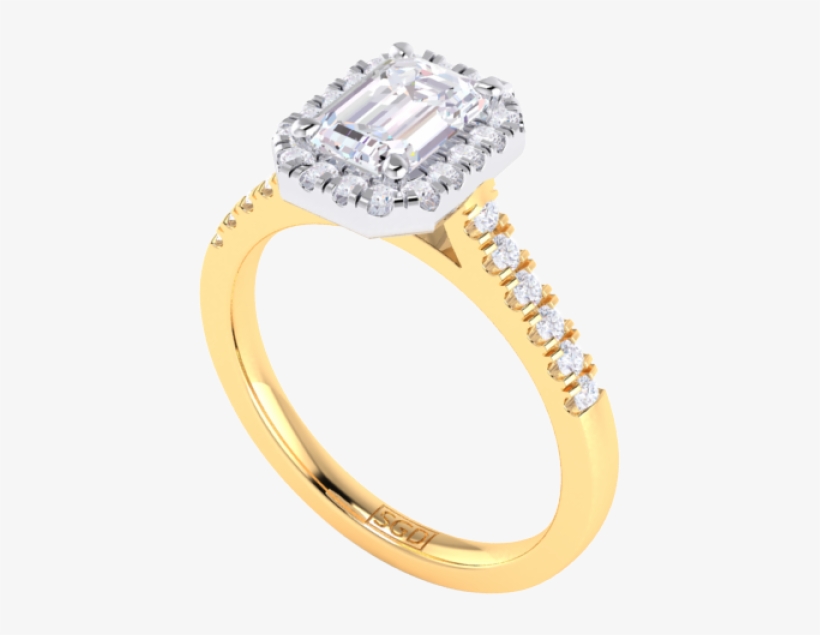 Emerald Cut Engagement Ring - Pre-engagement Ring, transparent png download