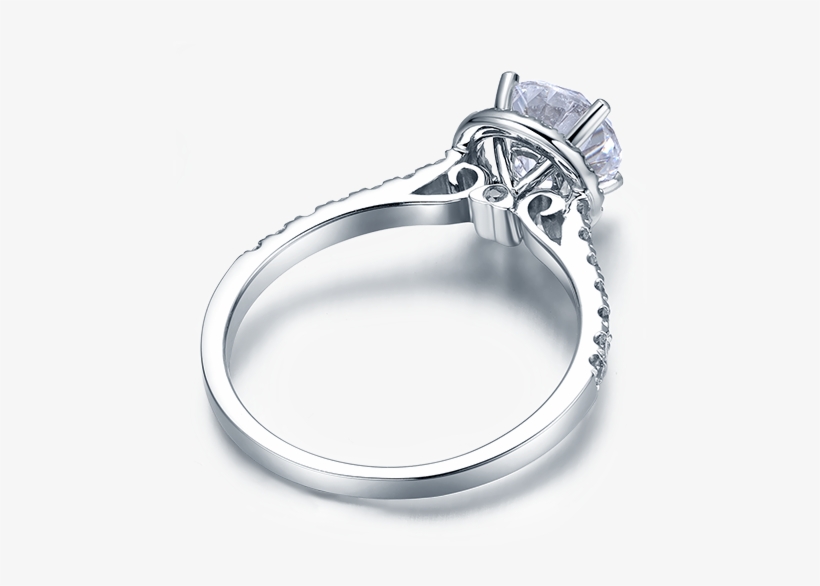 Georgian Graceful Halo Vintage Engagement Ring Setting - Pre-engagement Ring, transparent png download