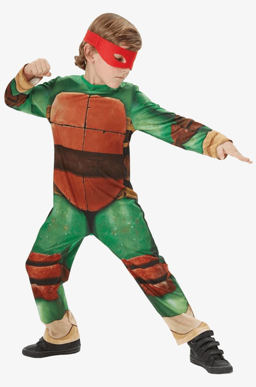Child Teenage Mutant Ninja Turtles Classic Costume - Kids Ninja Turtle Costume, transparent png download