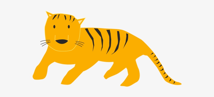 Free Clip Art - Siberian Tiger, transparent png download