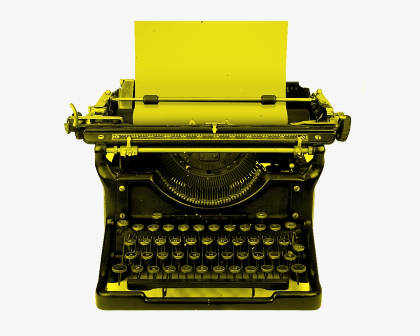 Typewriter 01 - 1 - Typewriter With Blank Page, transparent png download