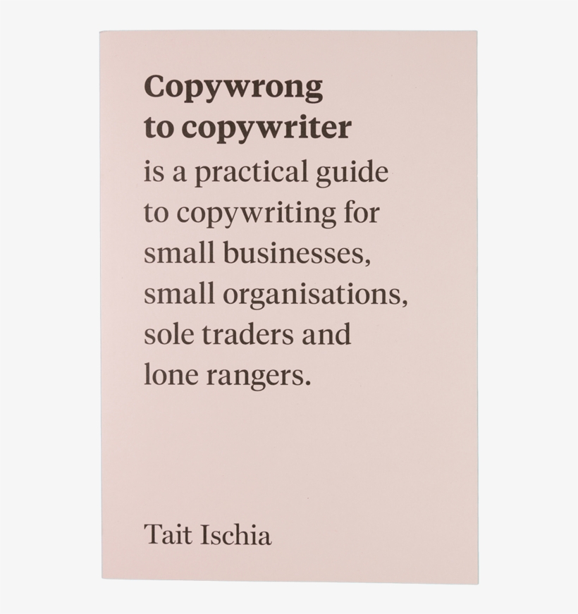 Copywrong To Copywriter Book, transparent png download