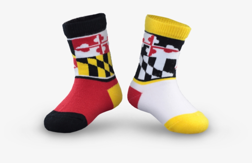 Official Maryland State Flag Skyline Socks For Mini - Sock, transparent png download