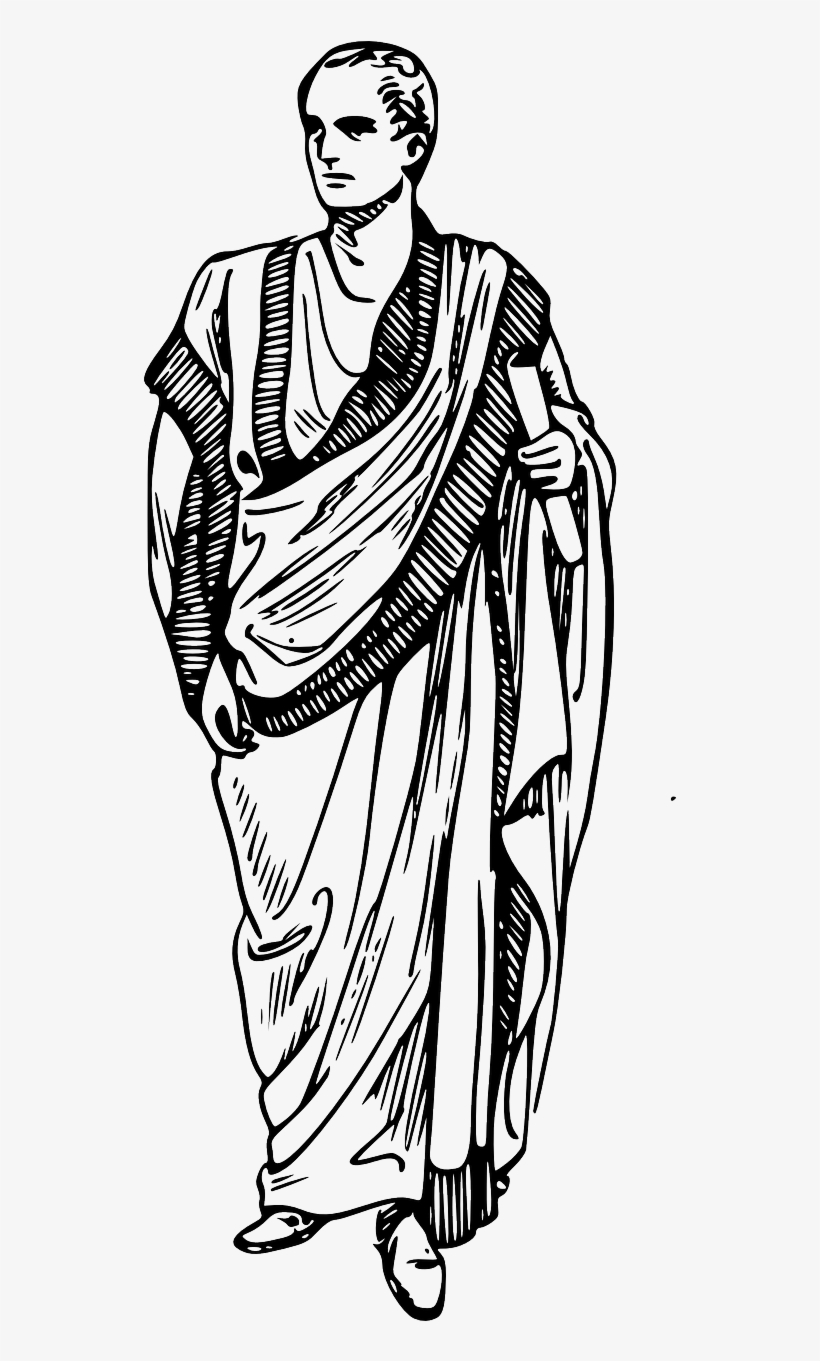 Toga Ancient Roman - Ancient Greek Toga, transparent png download
