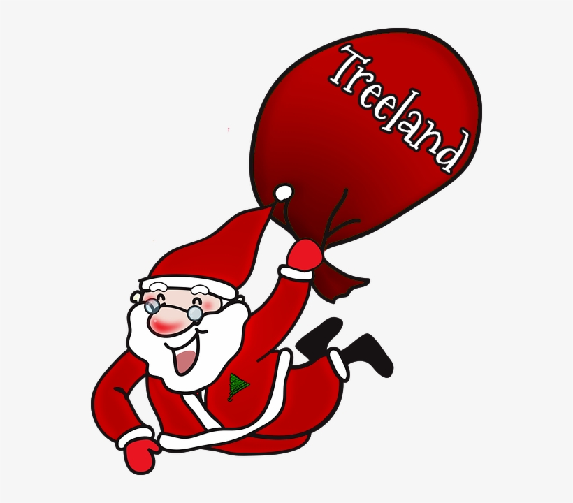 Laughing Santa Claus Large Tote Bag, Natural, Large - My Pozytywni Na Święta, transparent png download