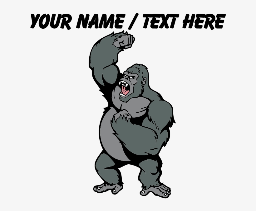 Custom Angry Gorilla Mousepad - Louisiana Silhouette, transparent png download