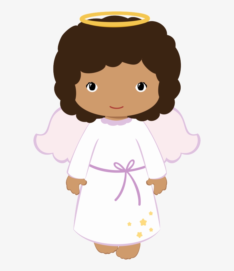 Girls Clipart First Communion - Desenho Anjinho Batizado Menina, transparent png download