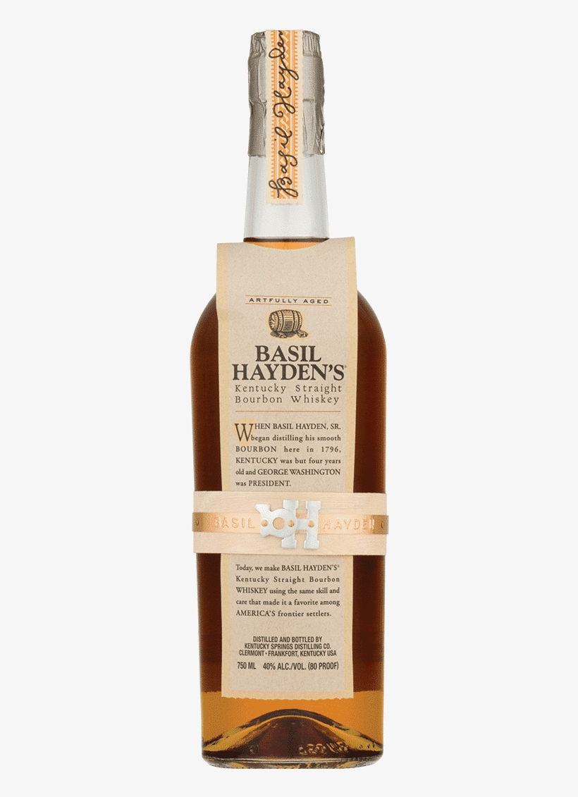 Basil Hayden's Kentucky Straight Bourbon Whiskey - Basil Hayden's Bourbon, transparent png download