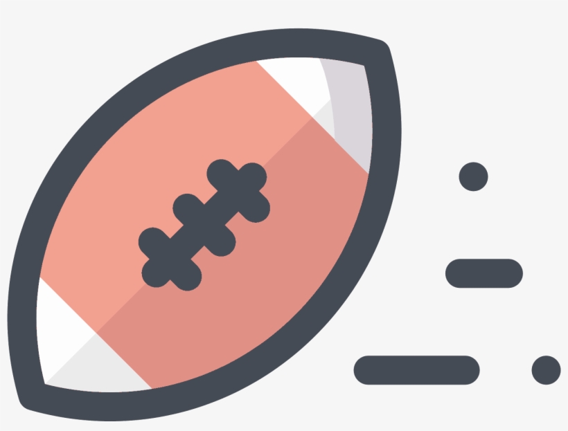 American Football Ball Icon - Circle, transparent png download