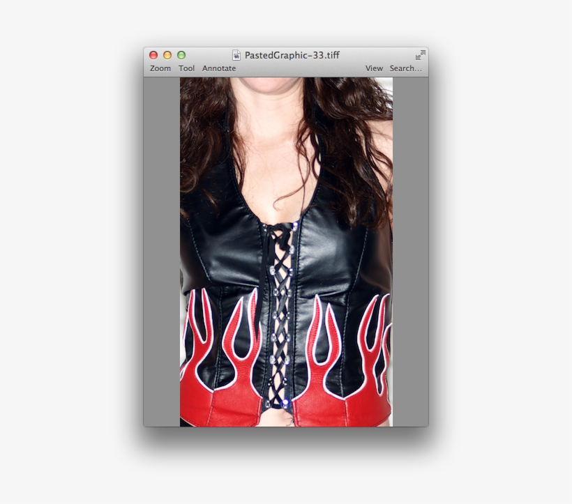 V-top With Flame Detail - Leather Jacket, transparent png download