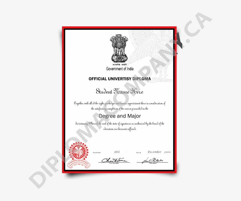 Fake Diploma India, Fake Degree India, Fake Graduation - Government Of India, transparent png download