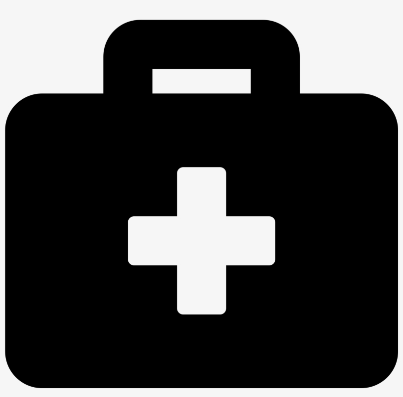 Open - Black First Aid Kit, transparent png download