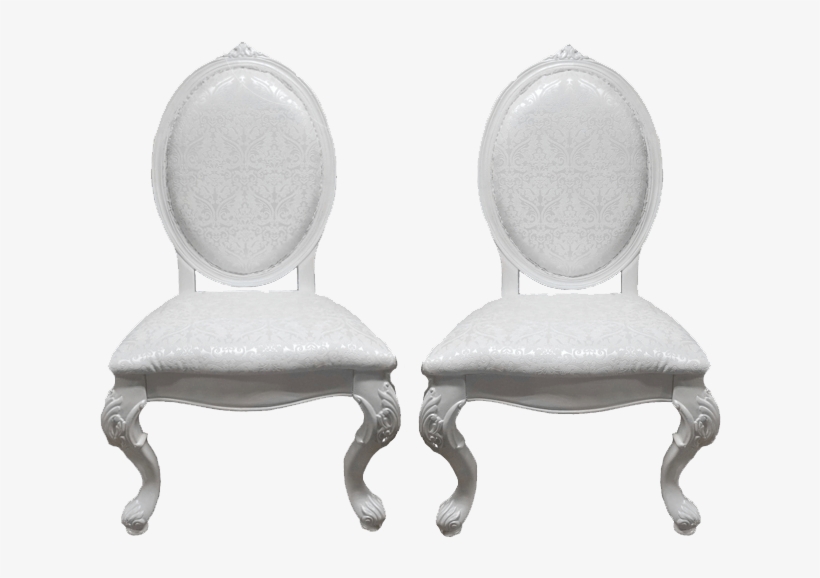 Pearlescent Damask Sweetheart Chairs - Chair, transparent png download