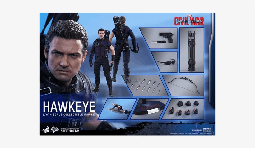 1 Of - Hot Toys Hawkeye Civil War, transparent png download