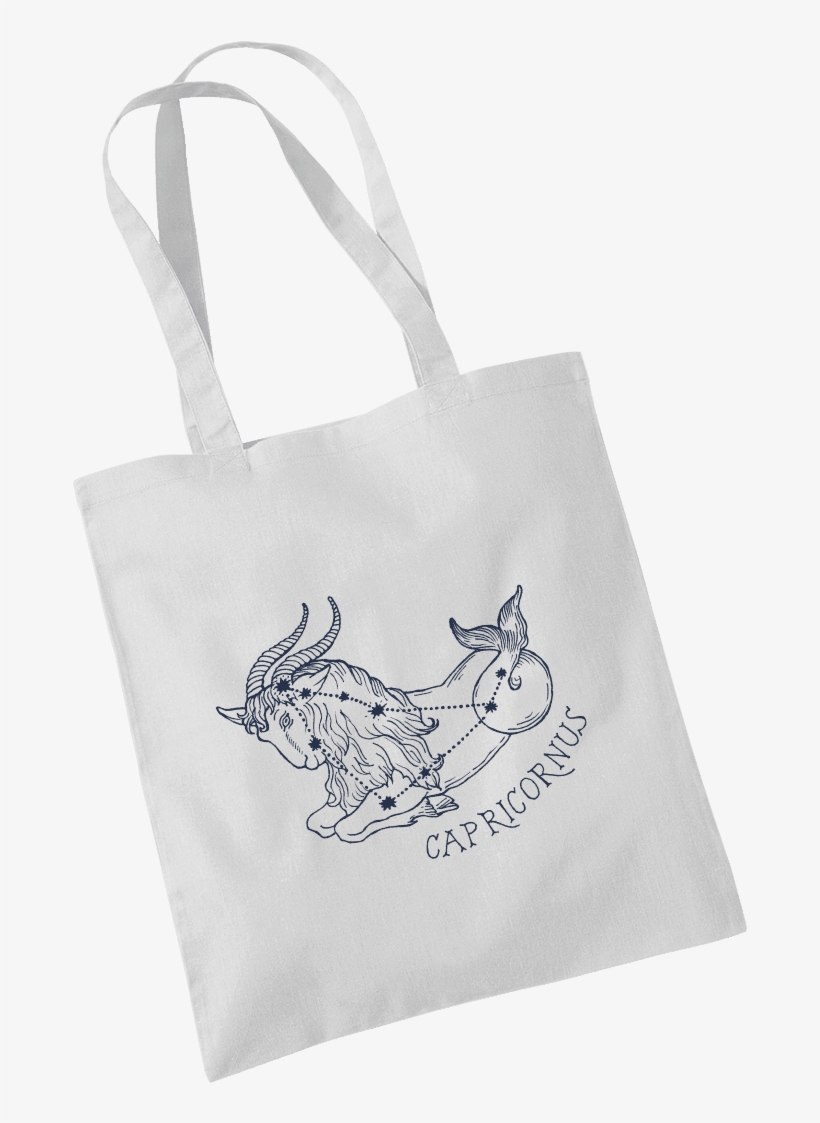Capricorn Star Sign Tote Bag - Tote Bag, transparent png download