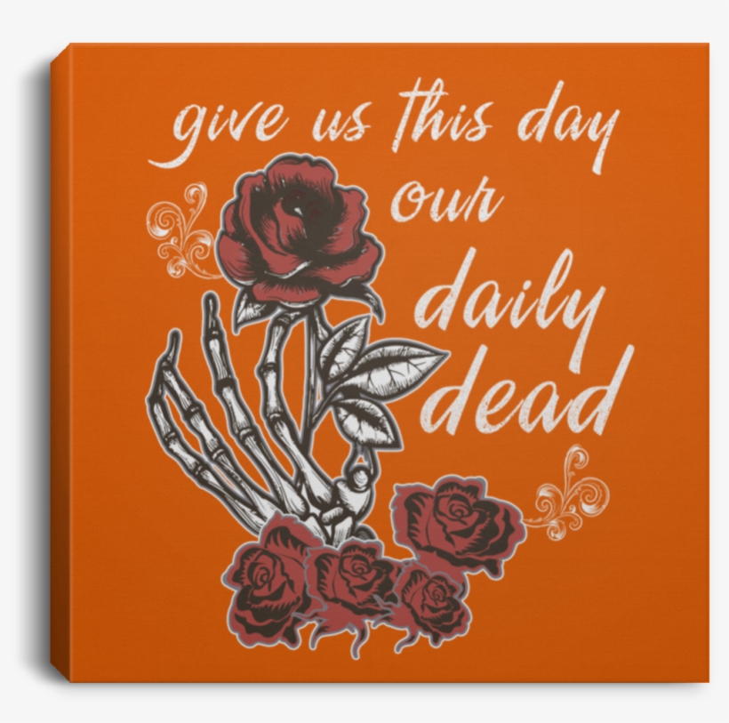 Daily Dead Rose Square Canvas - Christmas Card, transparent png download