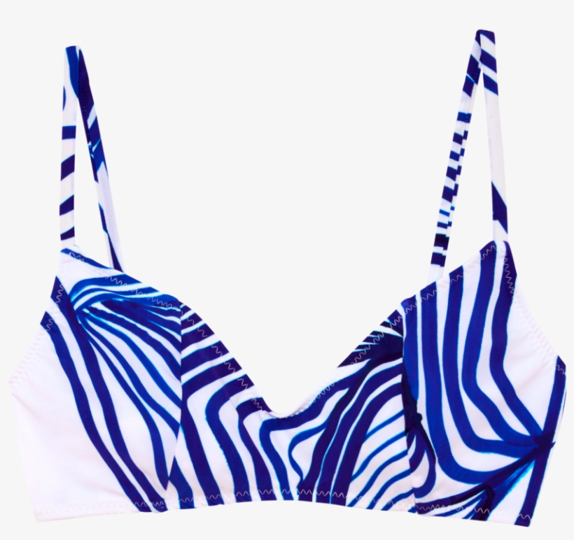 Elsa Bikini Top Line Painting - Brassiere, transparent png download