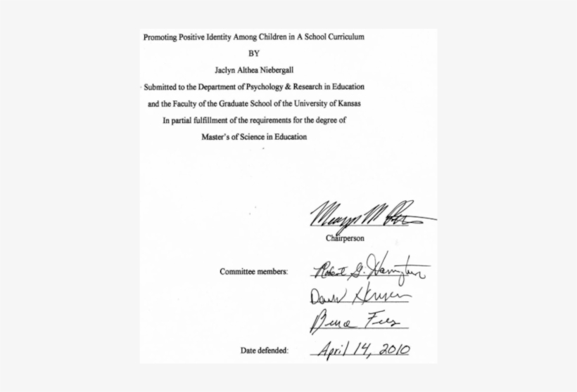 Promoting Positive Identify Among Children In A School - Handwriting, transparent png download