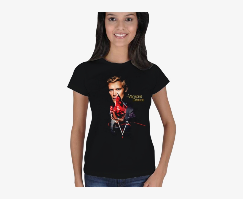 Ian Somerhalder Kadın Tişört Kadın Tişört Ian Somerhalder - Vampire Diaries Saison 3, transparent png download