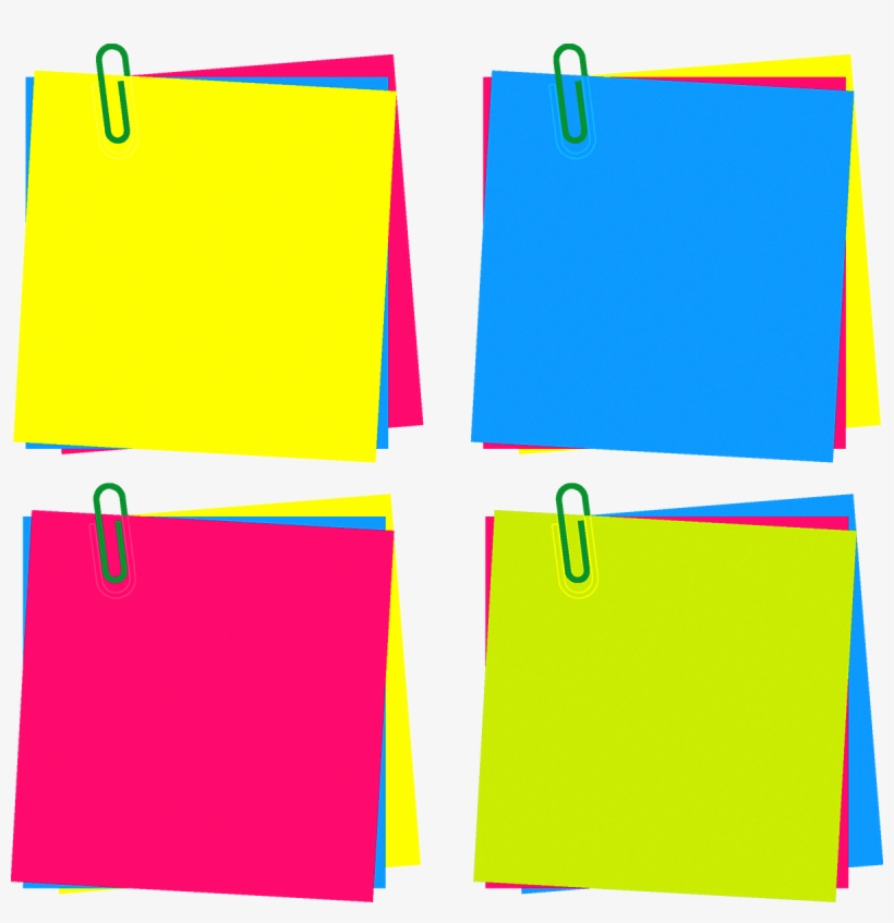 Post It Paper Sticker Paper Vector PNG Image Transparent PNG Free