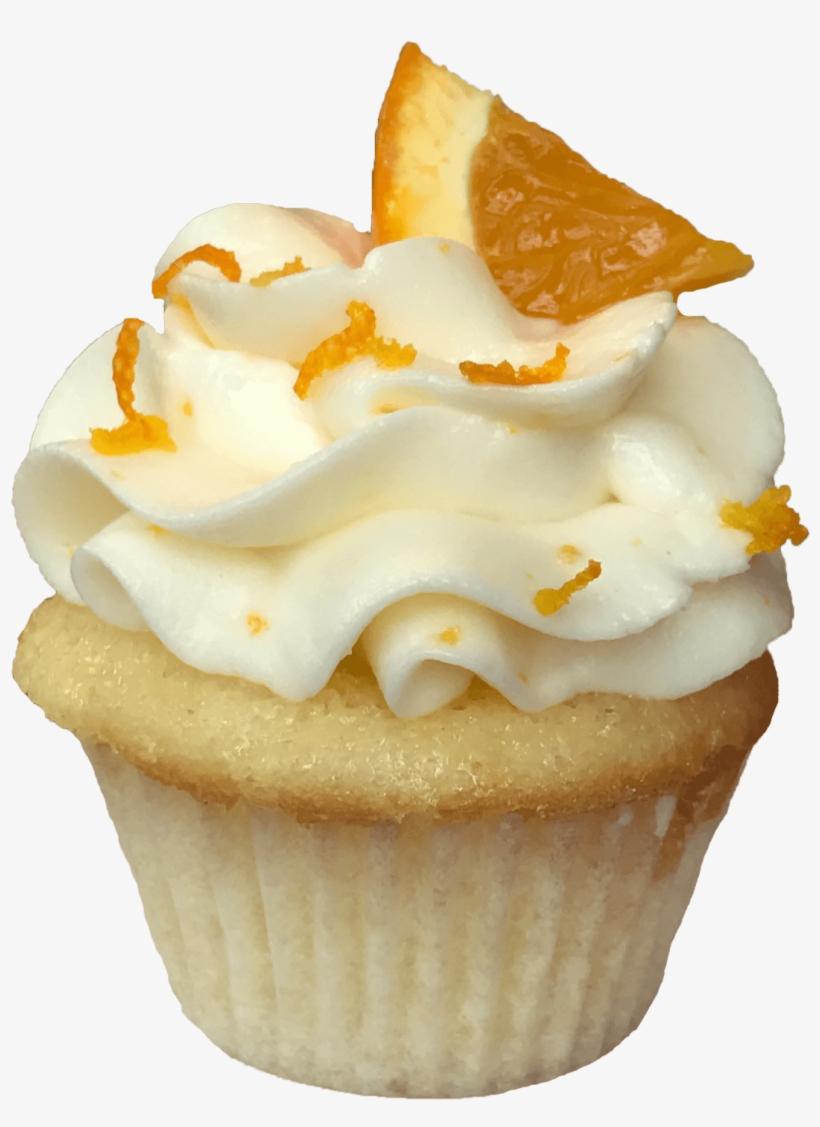 Fresh-squeezed Orange - Cupcake, transparent png download