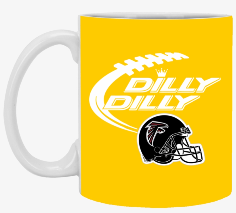Atl Atlanta Falcons Dilly Dilly Bud Light Mug Cup Gift - Pittsburgh Steelers Helmet, transparent png download