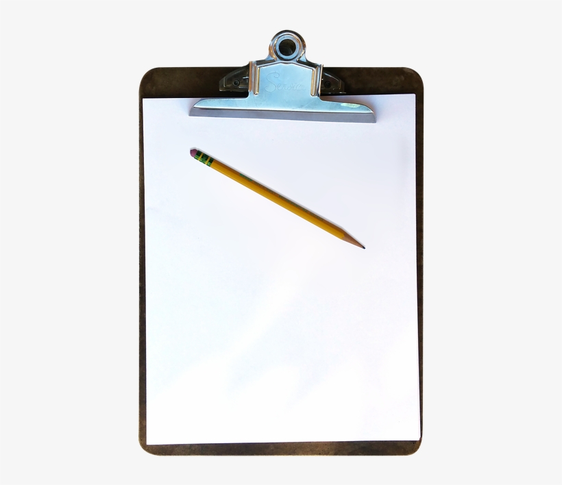 Clipboard, Pencil, Paper, Education, Business, Work - Clipboard With Paper Transparent, transparent png download