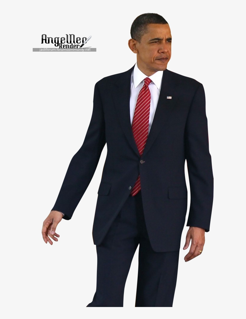 Obama Render Cut Angelneo Photo Barackobama - Tuxedo, transparent png download