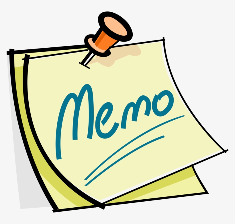 Vector Illustration Of Push Pin Thumb Tack Holds Memo, transparent png download