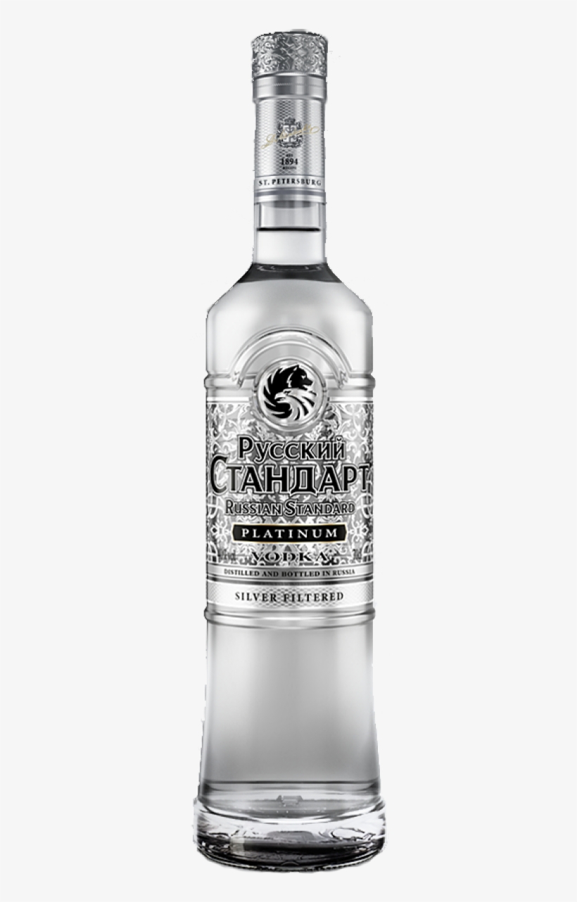 Russian Standard Platinum Vodka 40% Vol - Russian Standard, transparent png download