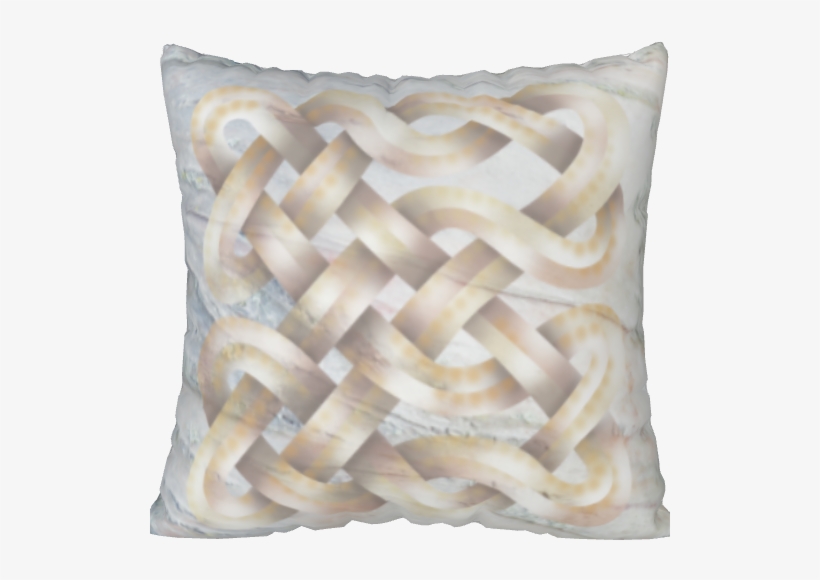 Viking Knot White Spun Polyester Square Pillow Case - Cushion, transparent png download