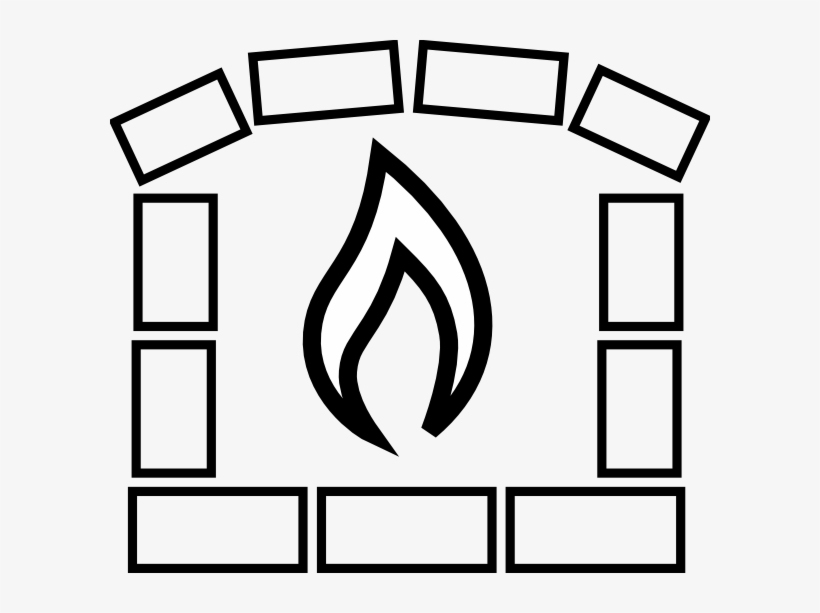 Chimney - Brick Oven Clipart Black And White, transparent png download