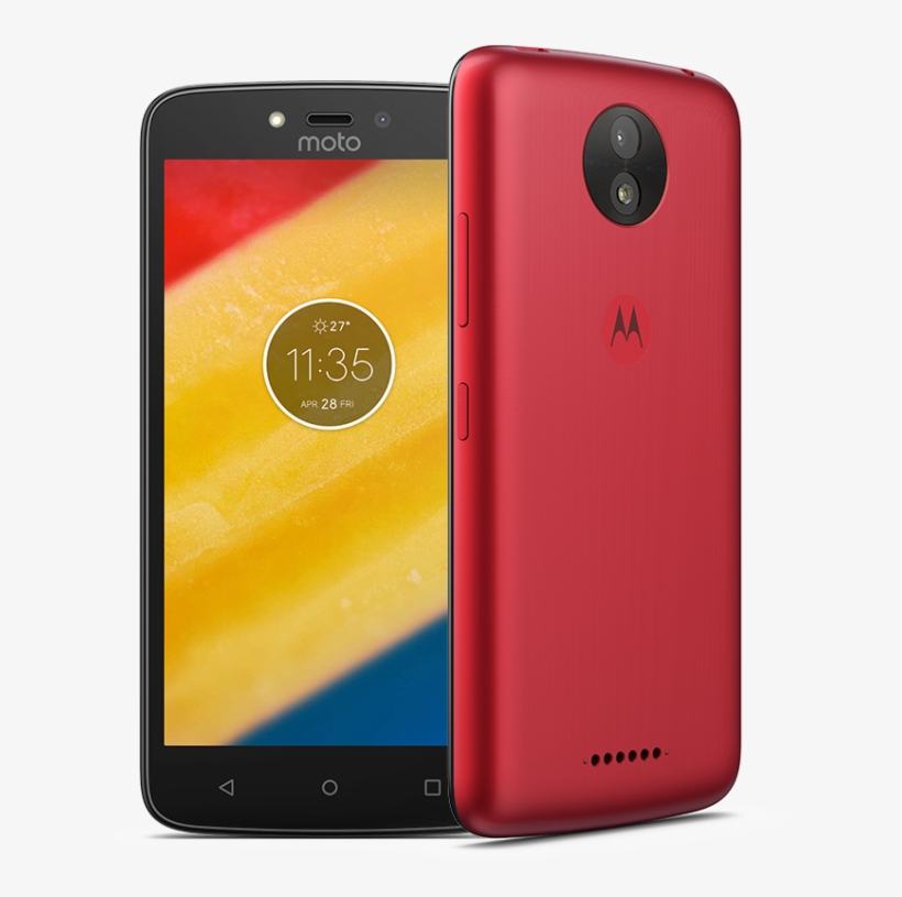 The Back Of The Moto C Plus Hardly Gives Way Under - Motorola Moto C Plus, transparent png download
